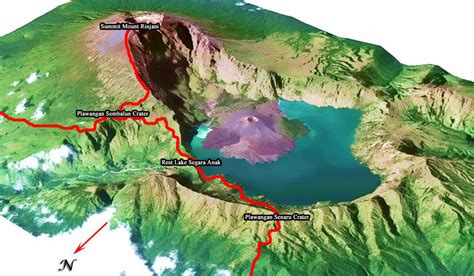 Foto Map Gunung Rinjani - wintechmobiles.com