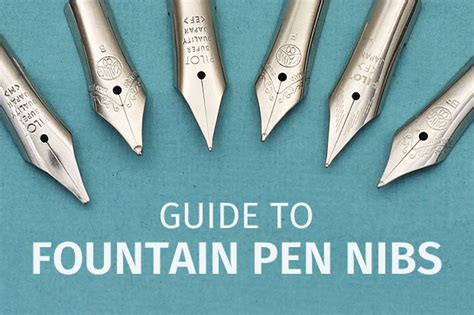 Fountain Pen Nib Guide - Tom's Studio - muktibox.com