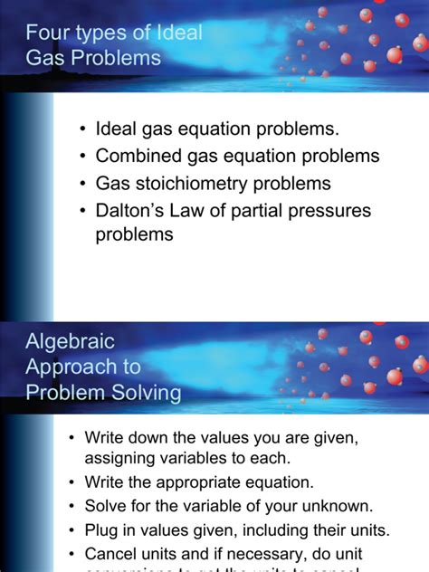 Four types of Ideal Gas Problems - wintechmobiles.com