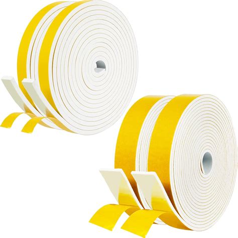 fowong Weather Stripping Door Seal White 1/2 in X 1/4 in Adhesive Door ... - balustradellc