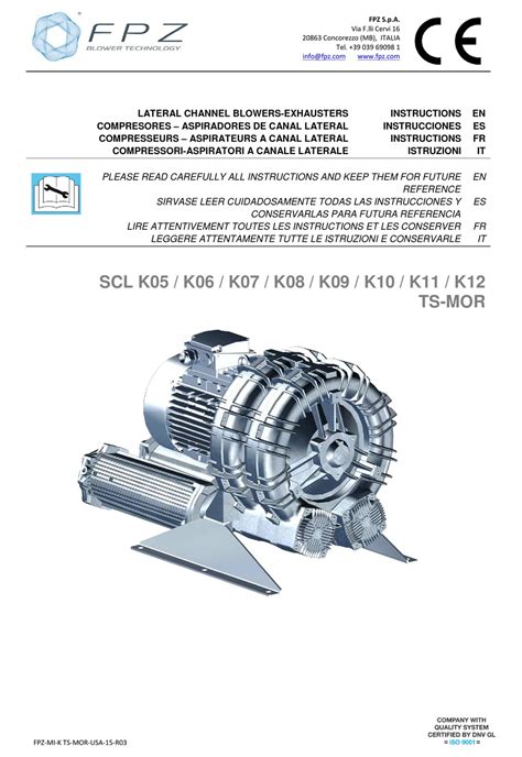 FPZ SCL TS SERIES INSTRUCTIONS MANUAL Pdf Download