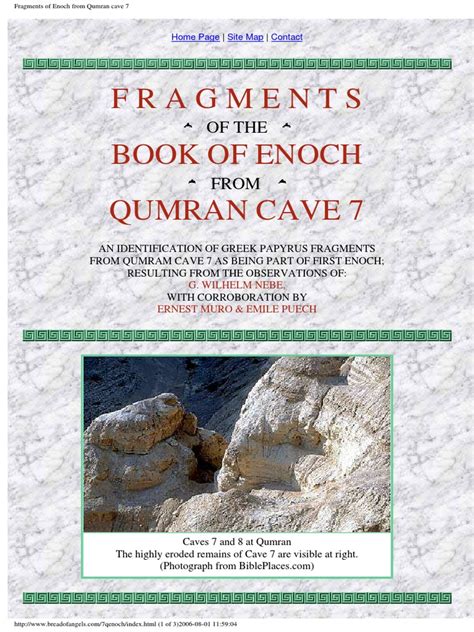 Fragments of Enoch from Qumran cave 7 - Gnosis - balustradellc