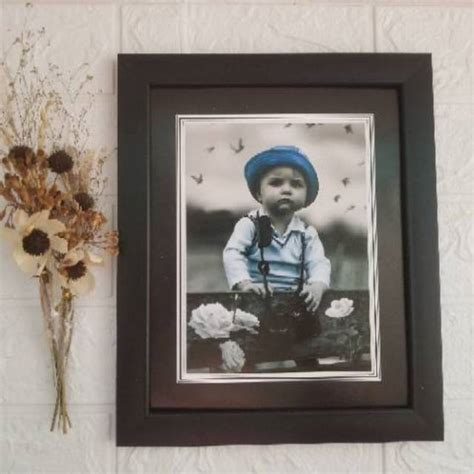 Frame Foto / Pigura / pigora / bingkai foto Minimalis Hitam 10RS - balustradellc