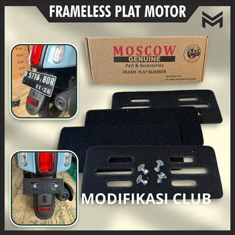 FRAMELESS PLATE NOMOR MOTOR SNI SET DEPAN - Shopee … - raincitystudios.com