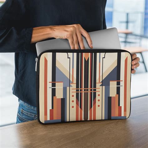 Frank Lloyd Wright Inspired Laptop Sleeve Mid Century Modern ... - Etsy - balustradellc