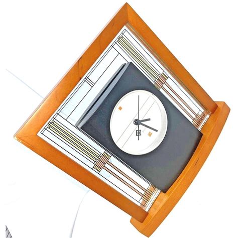 Frank Lloyd Wright Willits Table Clock, Light Cherry - Nordstrom - balustradellc