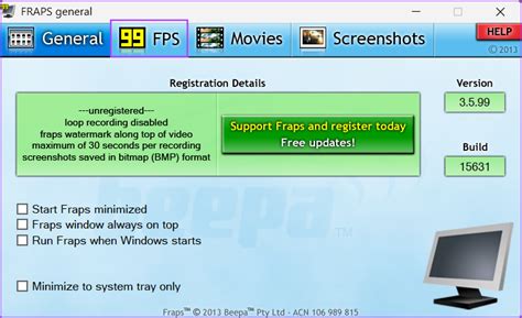 FRAPS for Windows