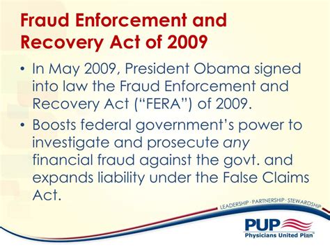 Fraud Enforcement and Recovery Act of 2009 - balustradellc