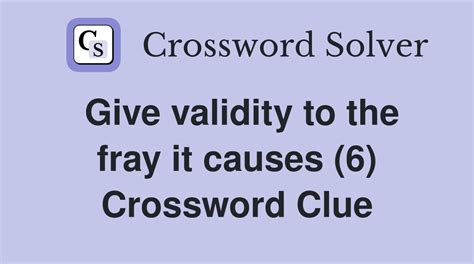 FRAY crossword clue - All synonyms & answers - The Crossword …