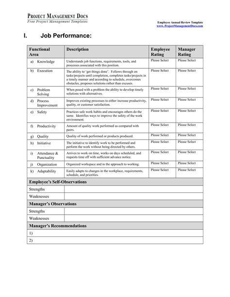 FREE 10+ Annual Review Forms in MS Word PDF