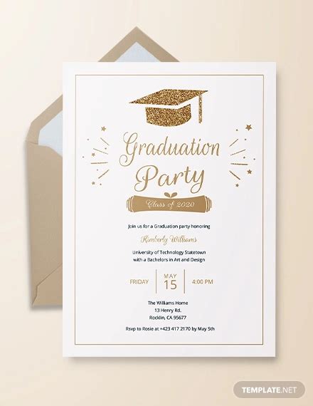 FREE 10+ Beautiful Graduation Invitation Templates in AI MS Word Pages PSD Publisher PDF