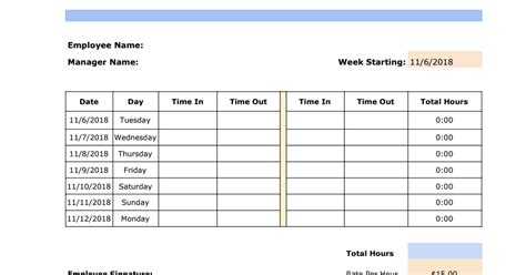 FREE 10+ Blank Timesheet Templates in Google Docs Google Sheets