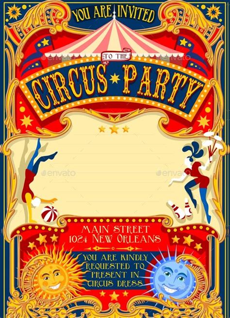 FREE 10+ Circus Party Invitation Templates in PSD EPS AI MS Word