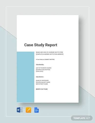 FREE 10+ Sample Case Study Templates in PDF PSD MS Word Pages