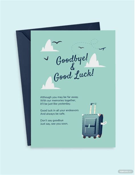 FREE 10+ Sample Farewell Card Templates in AI MS Word Pages PSD Publisher PDF