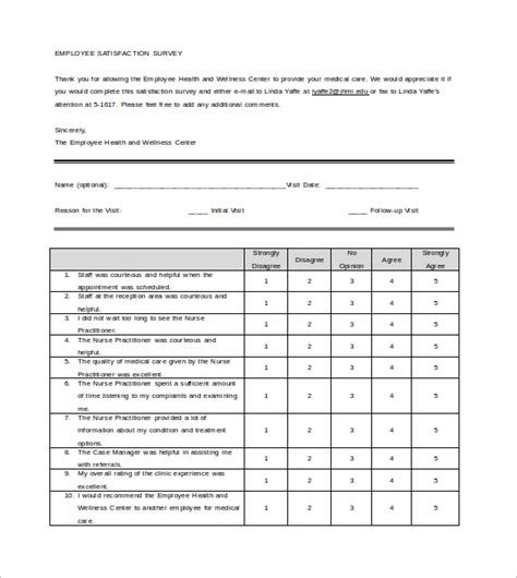 FREE 10+ Sample Feedback Survey Templates in MS Word PDF