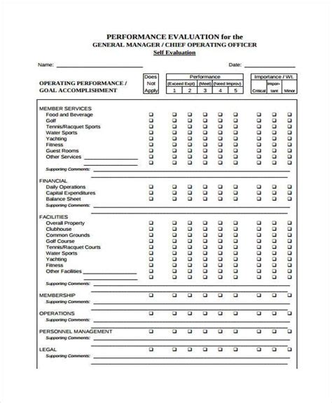FREE 10+ Sample Manager Evaluation Forms in PDF MS Word