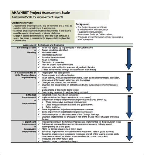 FREE 10+ Sample Project Assessment Templates in PDF MS Word Excel