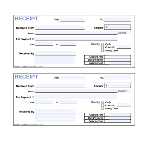 FREE 10+ Simple Receipt Templates in Google Docs Google Sheets