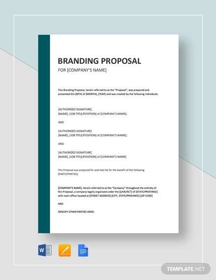 FREE 11+ Branding Proposal Samples and Templates in PDF MS Word