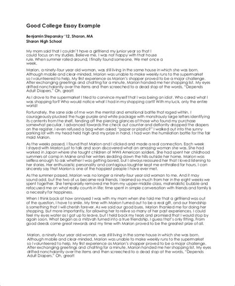 FREE 11+ College Essay Samples in MS Word PDF