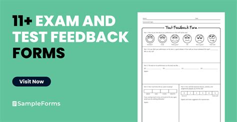 FREE 11+ Exam and Test Feedback Forms in PDF Ms Word