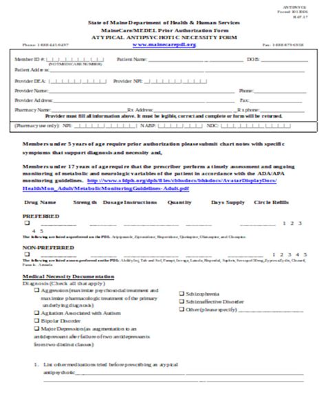 FREE 11+ Prior Authorization Forms in PDF MS Word
