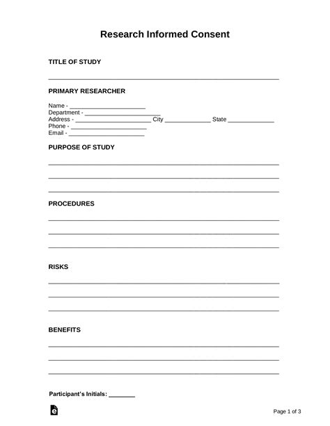 FREE 11+ Research Consent Forms in PDF