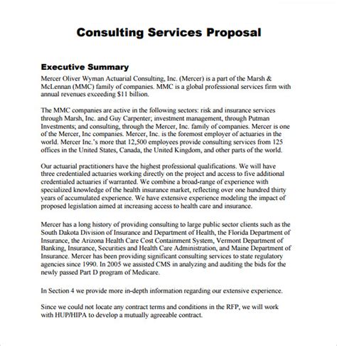 FREE 11+ Sample Consultant Proposals in PDF MS Word Google Docs Pages