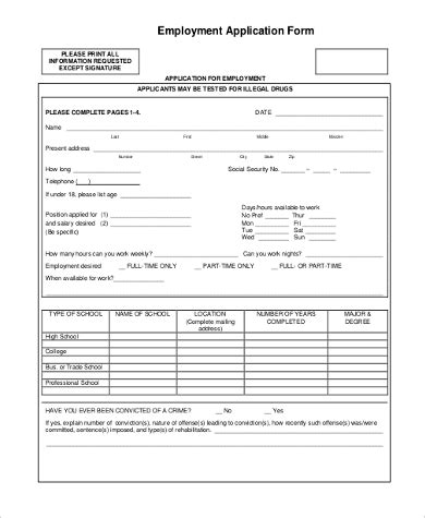 FREE 11+ Sample General Application Forms in PDF MS Word Excel