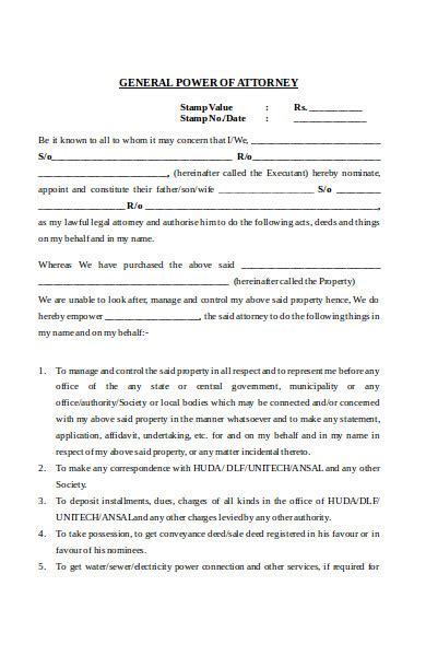 FREE 12+ Categorizing the Power of Attorney in PDF Ms Word