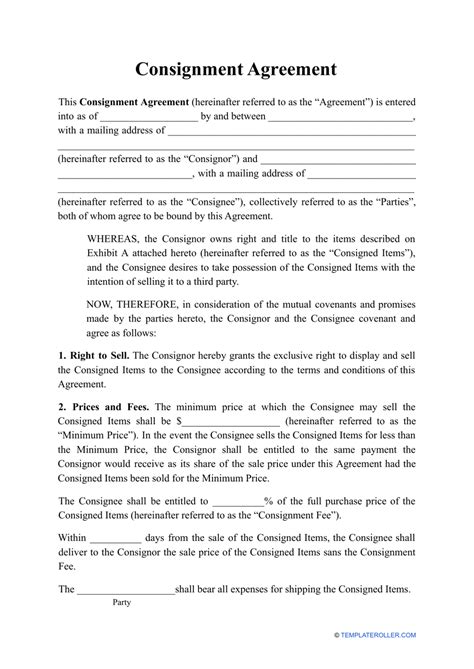 FREE 12+ Consignment Agreement Examples & Samples in PDF MS Word