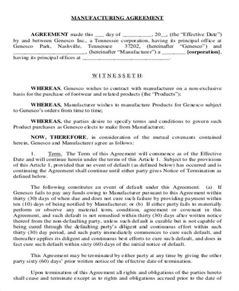 FREE 12+ Contract Agreement Format Samples in MS Word PDF Excel