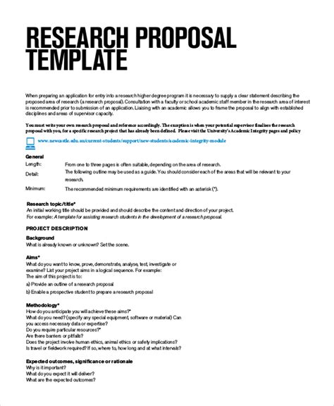 FREE 12+ Research Proposal Samples in PDF MS Word Pages