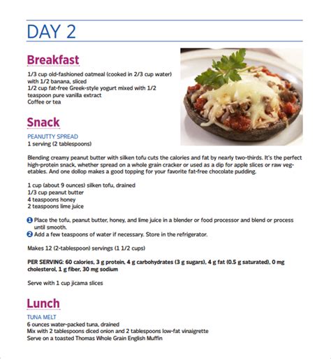 FREE 12+ Sample Diet Plan Templates in PDF MS Word Google Docs Pages