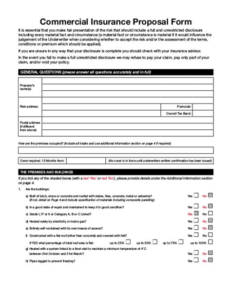 FREE 12+ Sample Insurance Proposal Forms in PDF Excel Word
