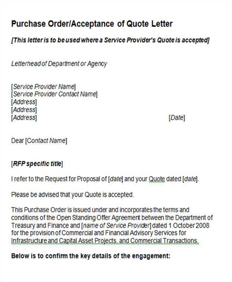 FREE 12+ Sample Quotation Letter Templates in MS Word Pages