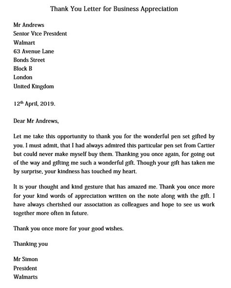 FREE 12+ Sample Thank You Letters for Appreciation in MS Word PDF