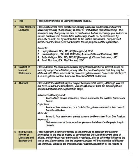 FREE 13+ Academic Proposal Templates in MS Word PDF Pages Google Docs