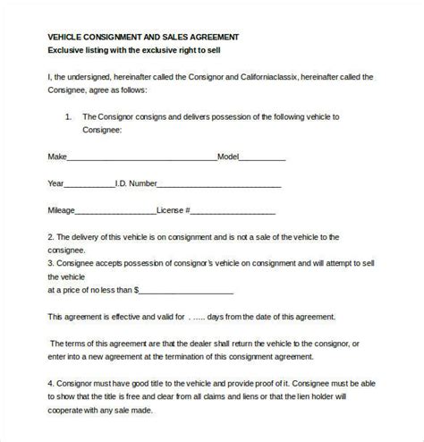 FREE 13+ Consignment Contract Samples & Templates in PDF MS Word