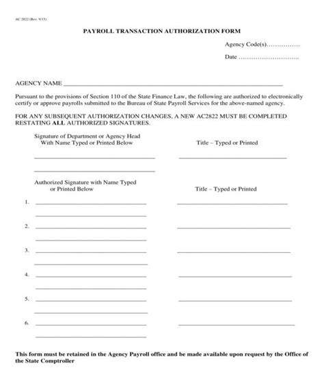 FREE 13+ Payroll Authorization Forms in PDF MS Word Excel