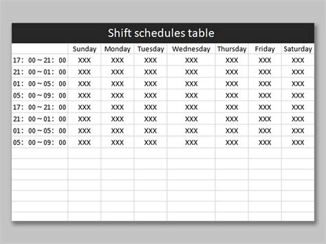 FREE 13+ Sample Shift Schedules in PDF Excel