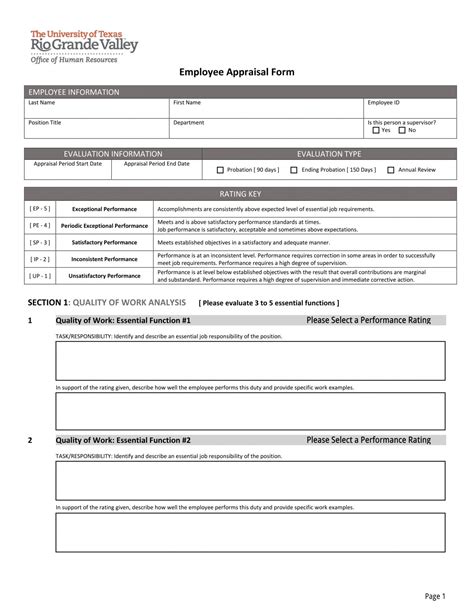 FREE 14+ Employee Appraisal Forms in PDF Excel MS Word