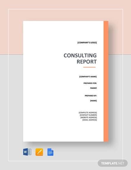 FREE 14+ Sample Consulting Reports in PDF MS Word
