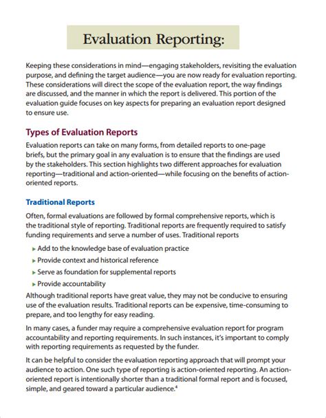 FREE 14+ Sample Evaluation Reports in Google Docs MS Word Apple