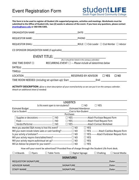 FREE 14+ Sample Event Registration Forms in PDF Word Excel