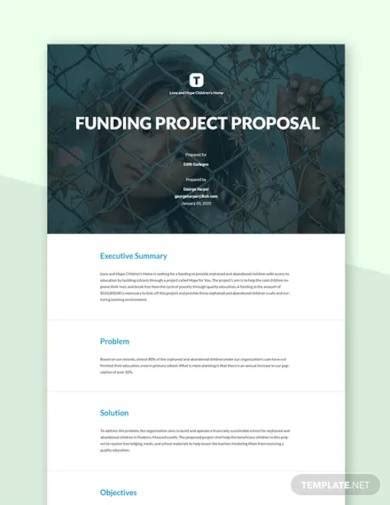 FREE 14+ Sample Funding Proposal Templates in PDF MS Word Google