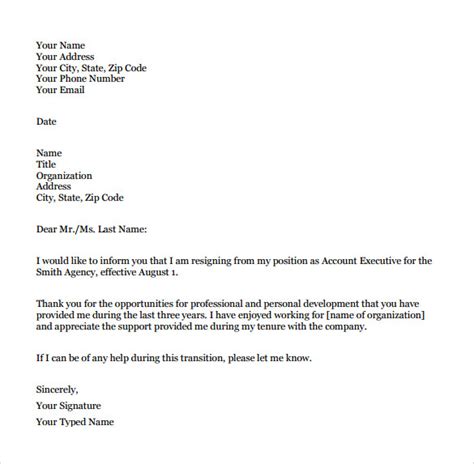 FREE 14+ Sample Letter Formats in PDF MS Word Pages