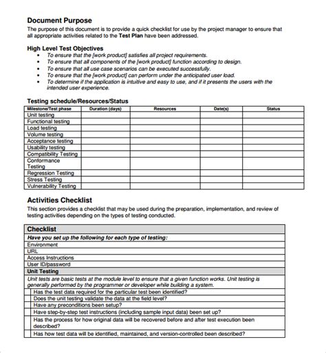 FREE 14+ Software Test Plan Templates in PDF MS Word