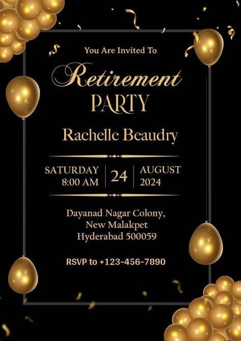 FREE 15+ Retirement Party Invitation Templates in AI MS Word Pages PSD Publisher PDF